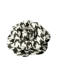 Fleur de Camélia Houndstooth Camellia Brooch-SALE