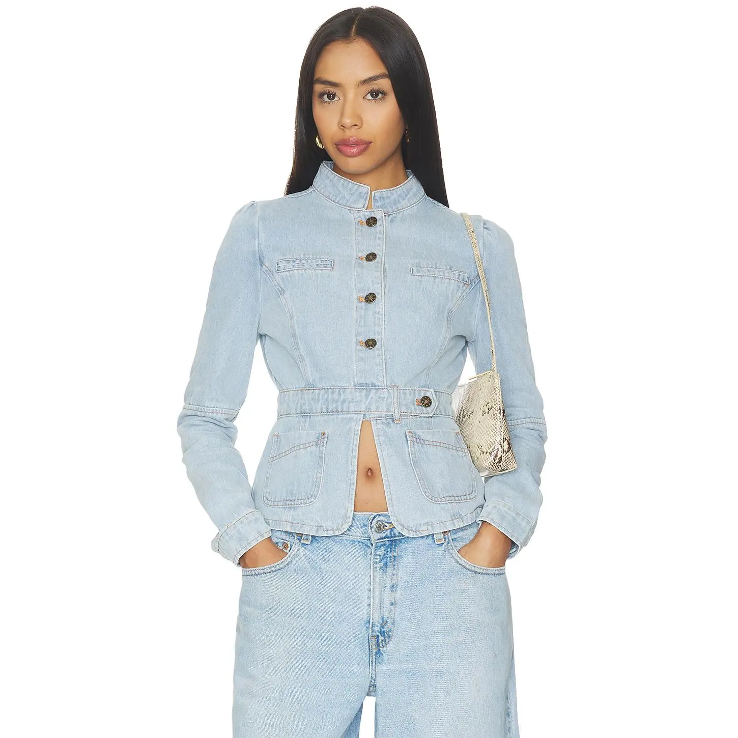 LIONESS Brooklyn Denim Jacket in Light Denim