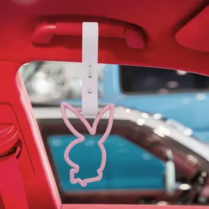 BUNNY PINK TSURIKAWA RING TRAIN BUS HANDLE CHARM DIRFT WHITE STRAP