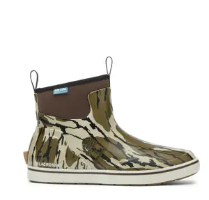 Lacrosse Alpha Deck Boot Mens Mossy Oak Original Bottomland, Waterproof Slip Resistant Fishing Boat Shoes, Lightweight Outdoor Work Footwear