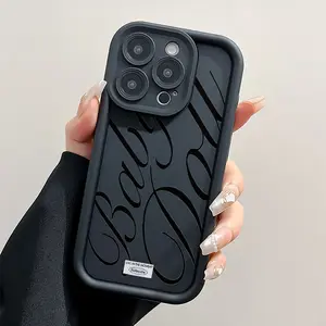 Phone Case: for iPhone 17 16 15 14 13 12 11 Pro Max Plus, Air Mini SE and iPhone XS Max and Samsung Galaxy Series Cursive Letter Pattern Black Sky Eye Ladder Phone Case It Features A Precise Cutout Design for Full Protection Of Your Phone.