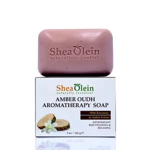 Amber Oudh Aromatherapy Soap with Rosemary & Amber Extract