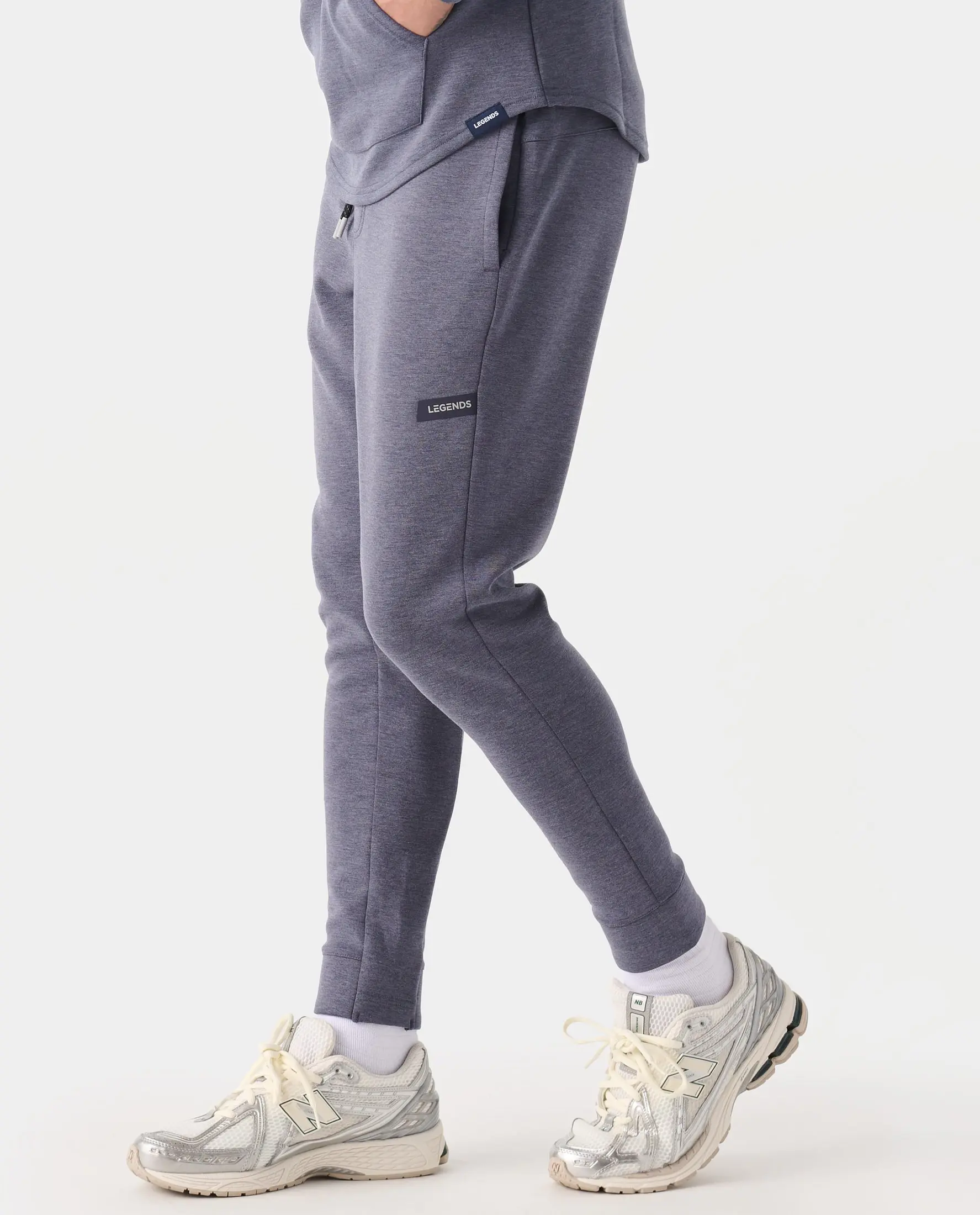 Hawthorne Tech Jogger Navy Blue  Heather, Large
