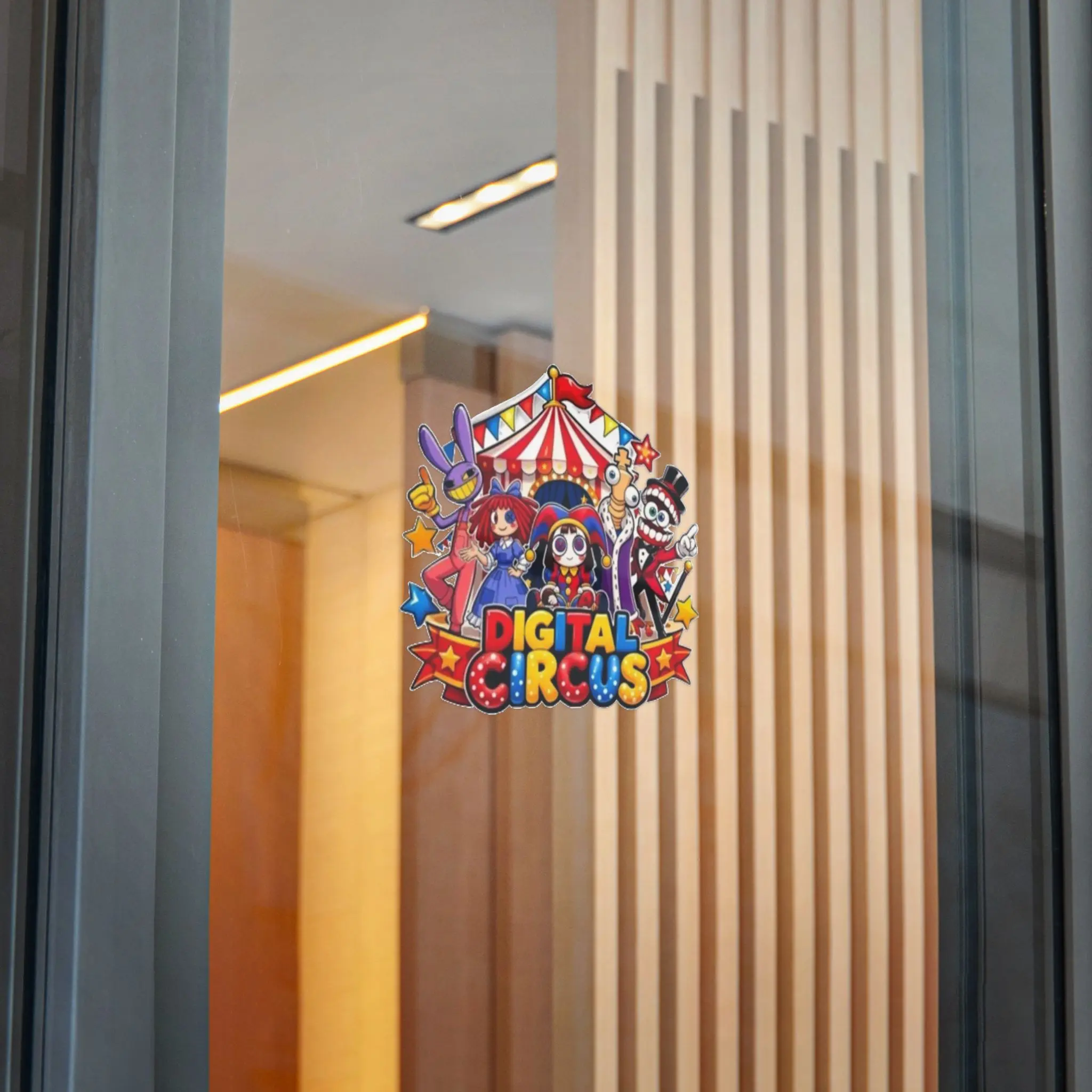 The amazing digital circus - Die-Cut Stickers, (DTF)