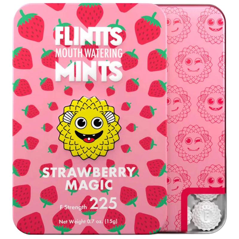 Flintts Super Strong Strawberry Mints