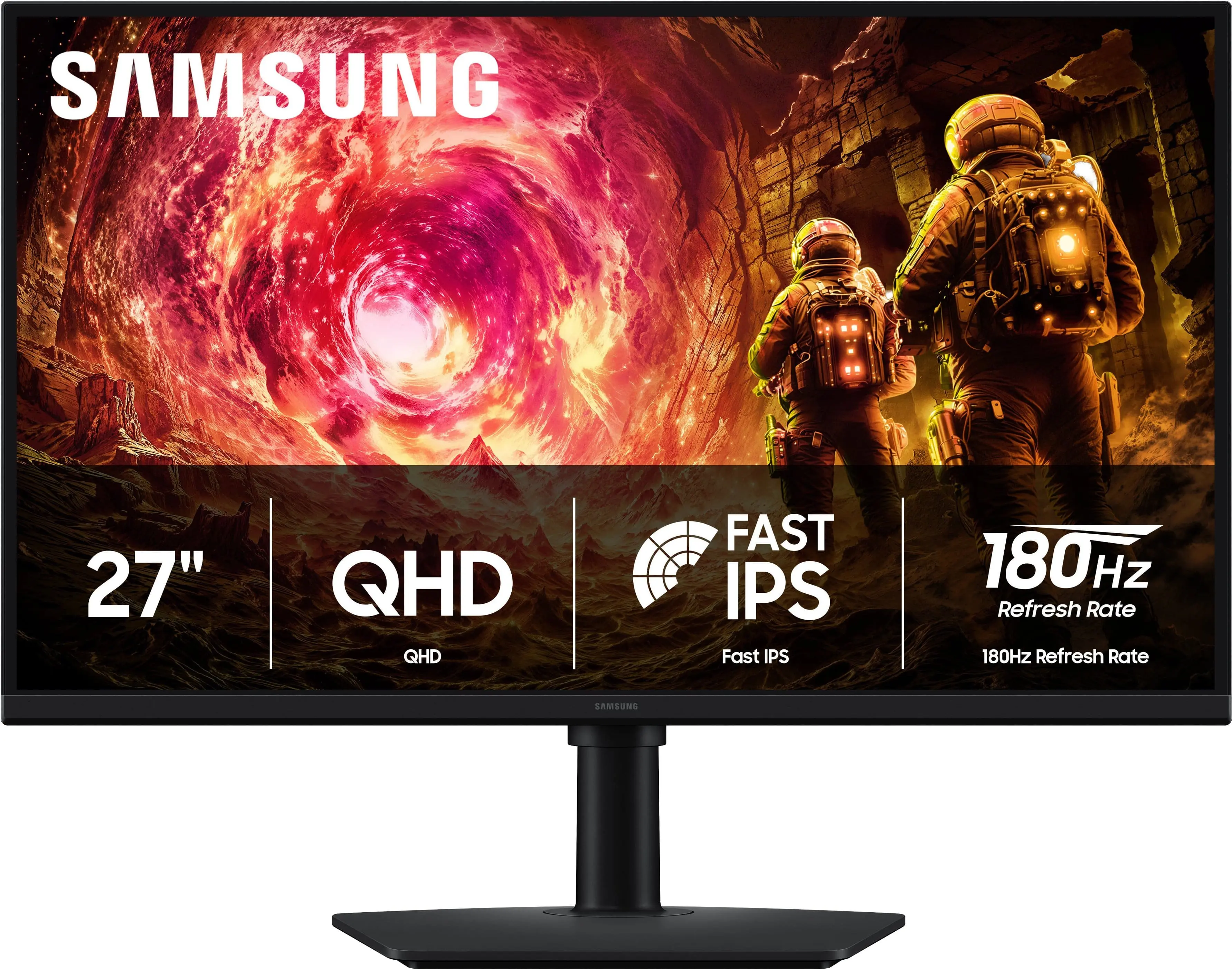27 Odyssey G5 (G50F) QHD Fast IPS 180Hz 1ms G-Sync & FreeSync Compatible Gaming Monitor (DisplayPort, HDMI)