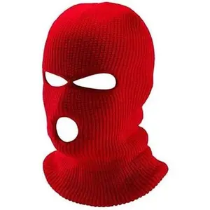 3 Hole Winter Knitted Mask, Outdoor  Full  Cover Ski Mask Warm Knit Balaclava for Adult
