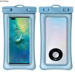 TPU Waterproof Smartphone Cover with Double Airbags for Floating, Touch Screen Compatible, Ideal for Diving & Swimming, Sports & Outdoor Protective Accessory for Cellphones, Handheld Devices