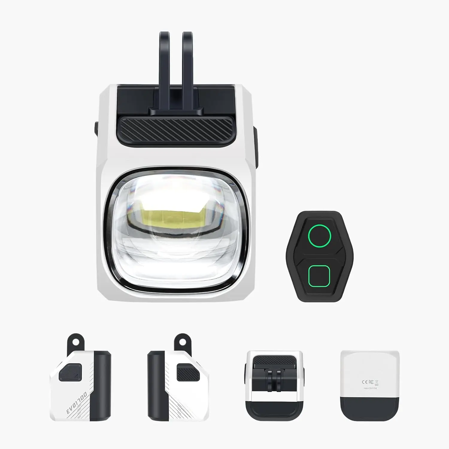 Magicshine EVO 1700 Underneath Mounted Bike Lights for Night Riding,USB-C Rechargeable Bike Headlight, IPX 6 Waterproof Bike Front Light for Road Urban Cyclists