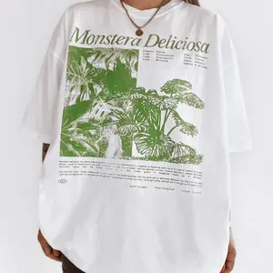 Monstera Plant Lady Tee, Vintage inspired tee, graphic tee, plant lover gift