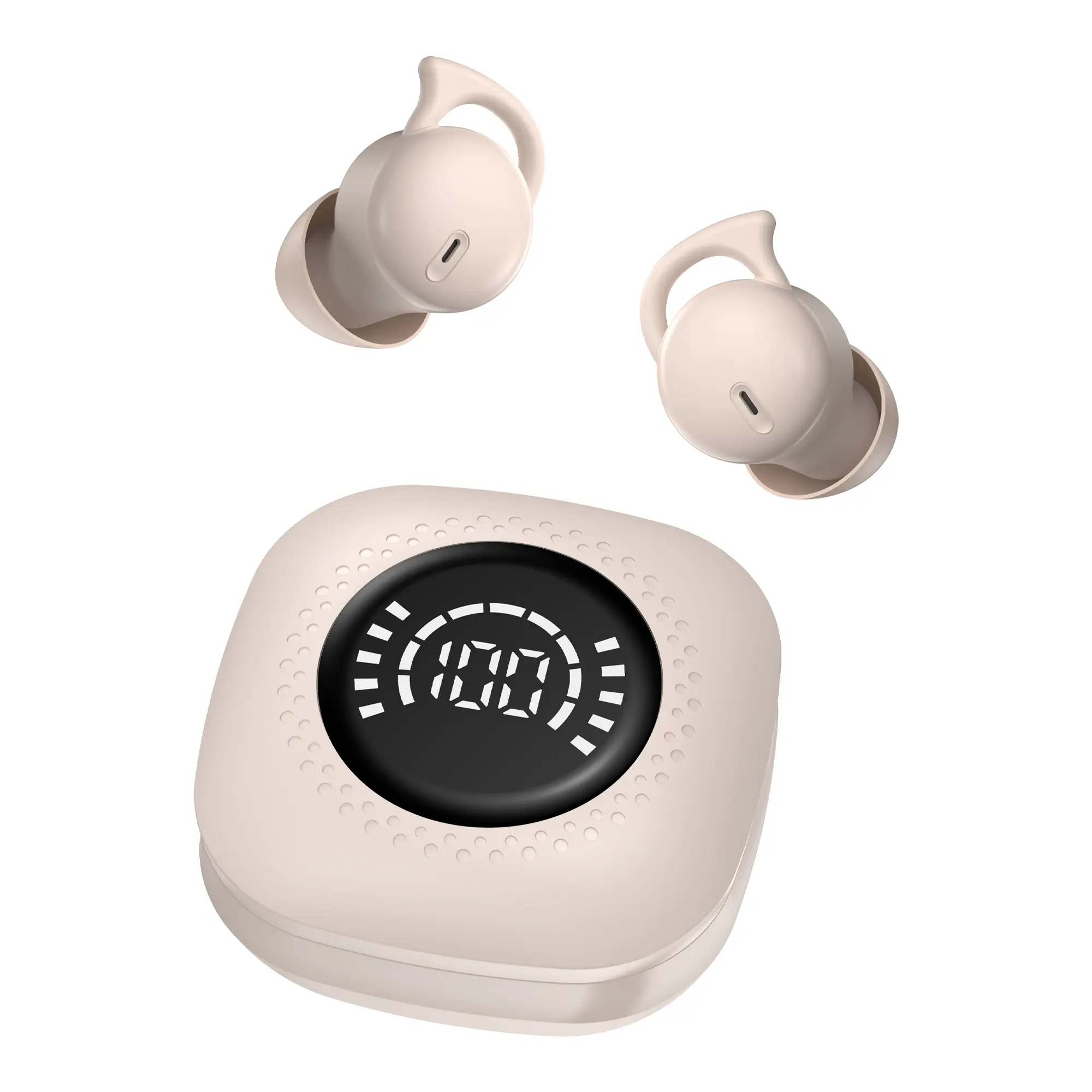 Mini Invisible Flat Earbud Wireless Headset - Bluetooth 5.3 Electronic Audio Device, 20Hz Sound, Stable Connection, White Noise, Rechargeable Soft Ergonomic Fit for Side Sleepers, Portable, Universal Compatibility, Convenient Charging, Non-Water Resistant