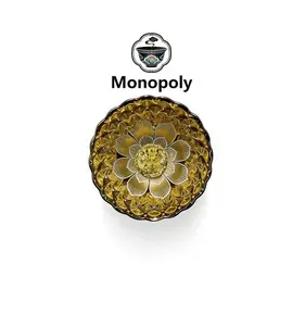 Handmade Gilded Dragon & Lotus Jianzhan Tea Cup, Luxury Glass Gongfu Tea Master Cup JSYGXQ0002