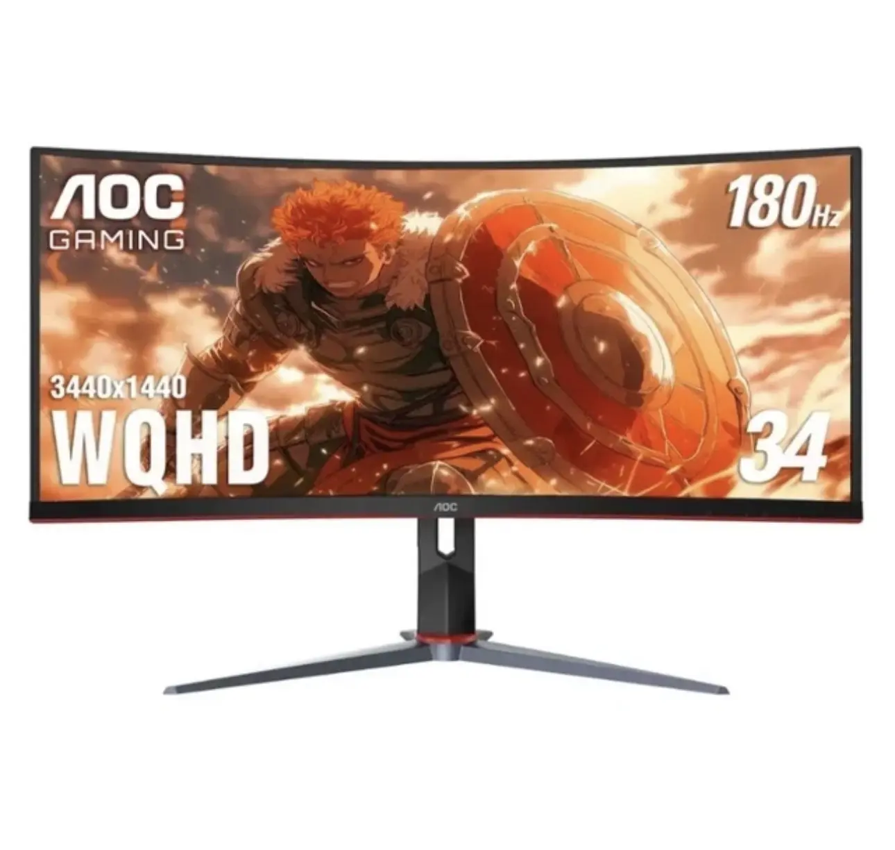 AOC CU34G2XP 34" UltraWide Curved Gaming Monitor WQHD (3440x1440) 180Hz HDR400