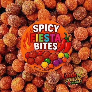 Spicy Fiesta Bites Chili Covered Candies Sweet & Chamoy flavored Snack Treat - (Different Sizes Available )