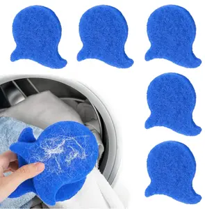 6pc Heavy Duty Blue Fish Scouring Pad Brush - No Scratch, Durable Kitchen Scrub Sponge, Reusable Cleaning Tool for Home Kitchen, Bathroom