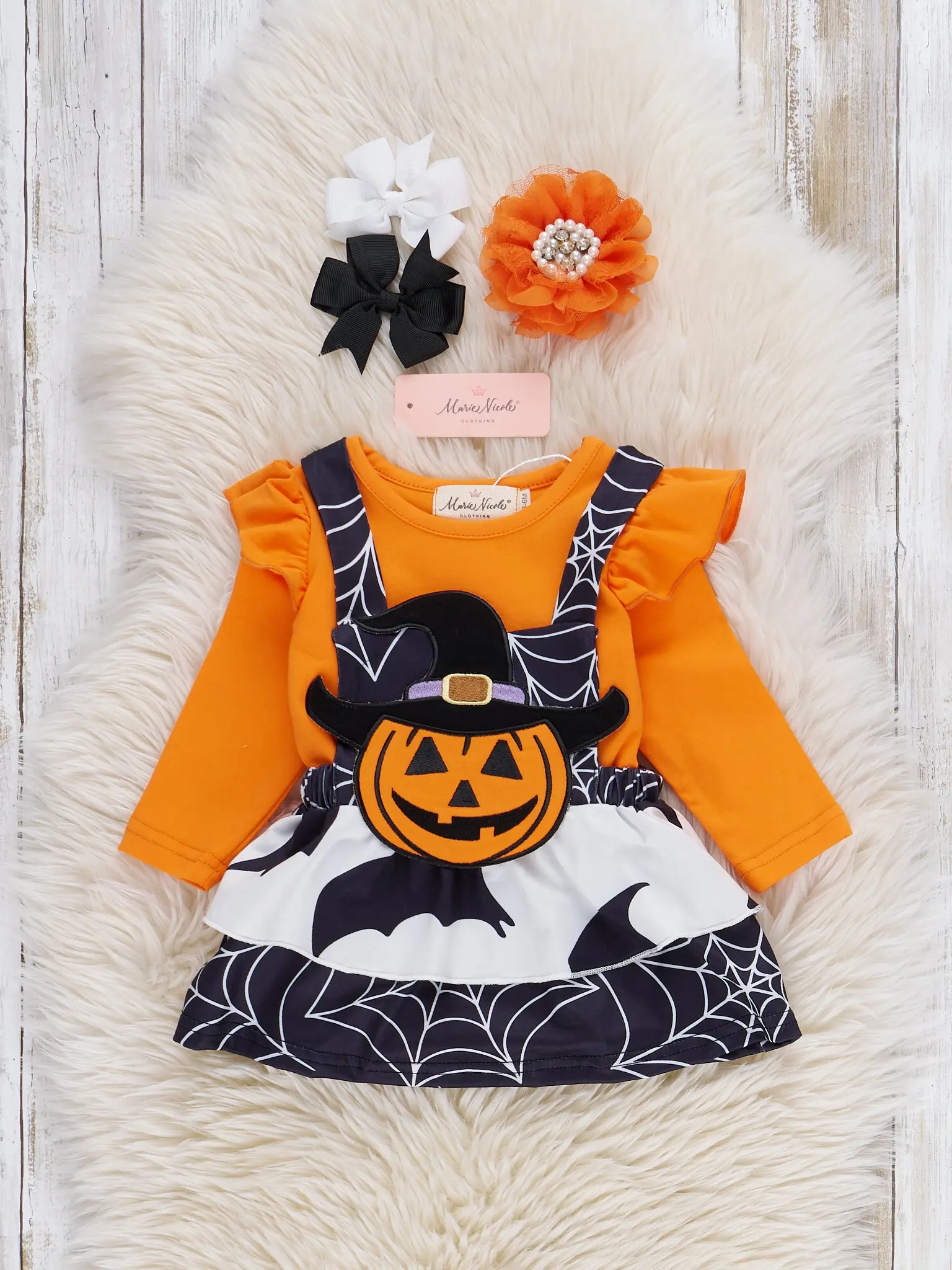Witch's Flight Embroidered Skirtall Set