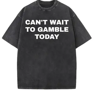 Can't Wait To Gamble Today Heavy Cotton Tee - Funny Shirt - Poker - Blackjack - Casino - Gift For Men and Women - Roulette - Slots