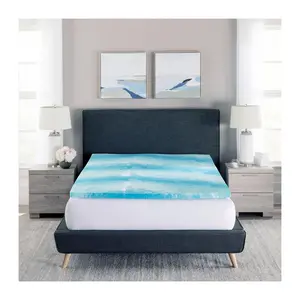 Bodipedic 2" Gel Swirl Memory Foam Mattress Topper, Queen
