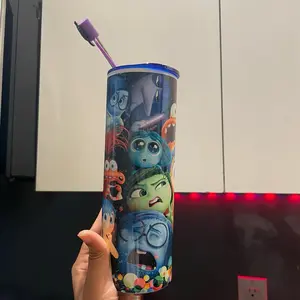Inside Out 2 themed tumbler.