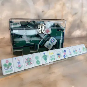 LIMITED EDITION Emerald Pickleball American Mahjong 160 Engraved/Acrylic Tiles