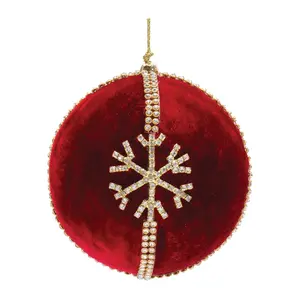 Melrose Jeweled Snowflake Ball Ornament (Set of 4)
