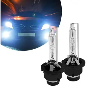 D2S Hid Headlight Bulbs 2PCS 35W Super Bright Bulbs, D2S Headlight Bulb D3S HID Car Original Replacement Lights 12V High Beam Low Beam Xenon Bulbs with Metal Stents Base (D2S White)