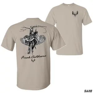 Freak Outdoors Turkey Hunting T-Shirt – Vintage Hanging Gobbler Graphic Tee, Rustic Outdoor Hunter Apparel, Spring Turkey Season Shirt, Country Hunting Top for Men and Women