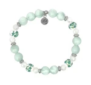 Limited Edition Lucky Green Angelite Gemstone Exclusive Bracelet