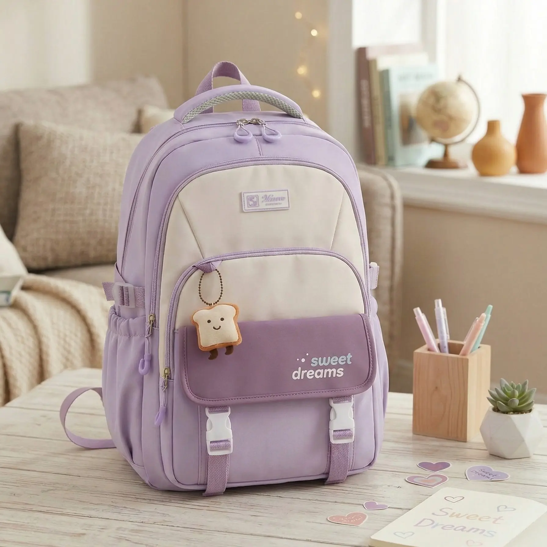 PURPLE & CREAM