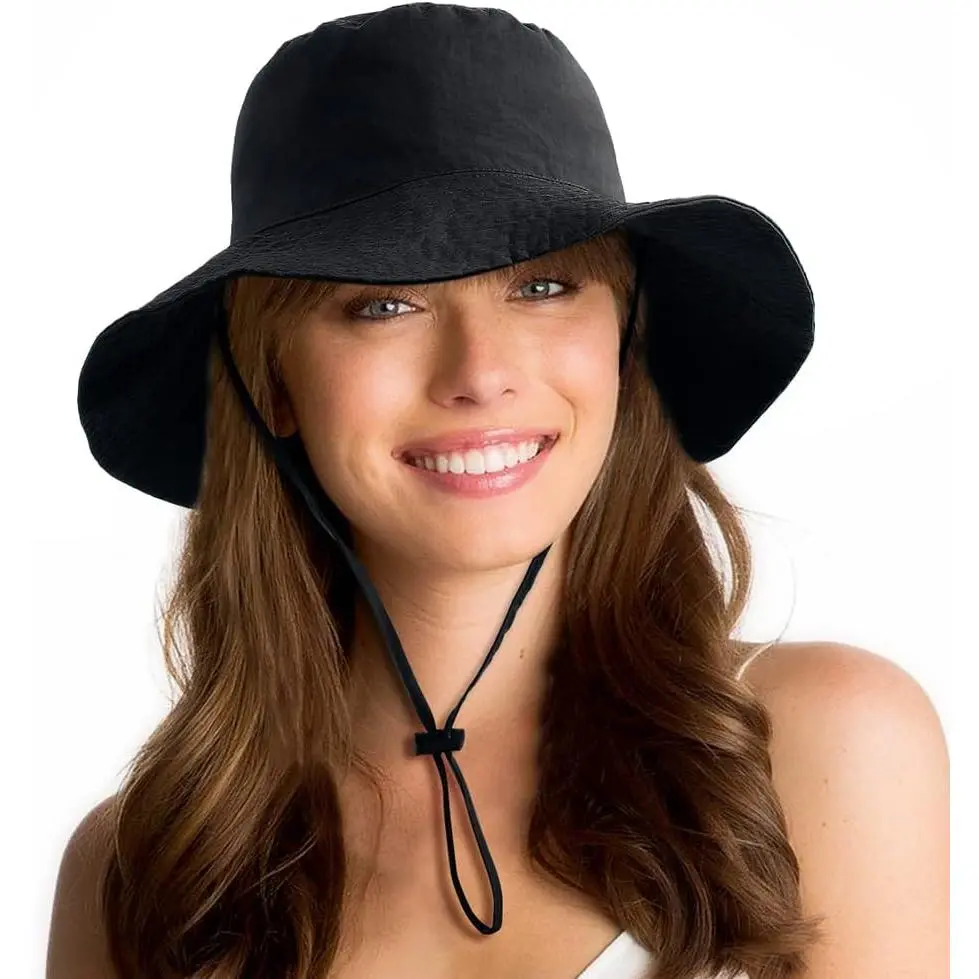 Waterproof Sun UPF 50+ Bucket Hat UV Protection Packable Brimmed Boonie for Women Men Summer Lightweight Hiking Outdoor Cap