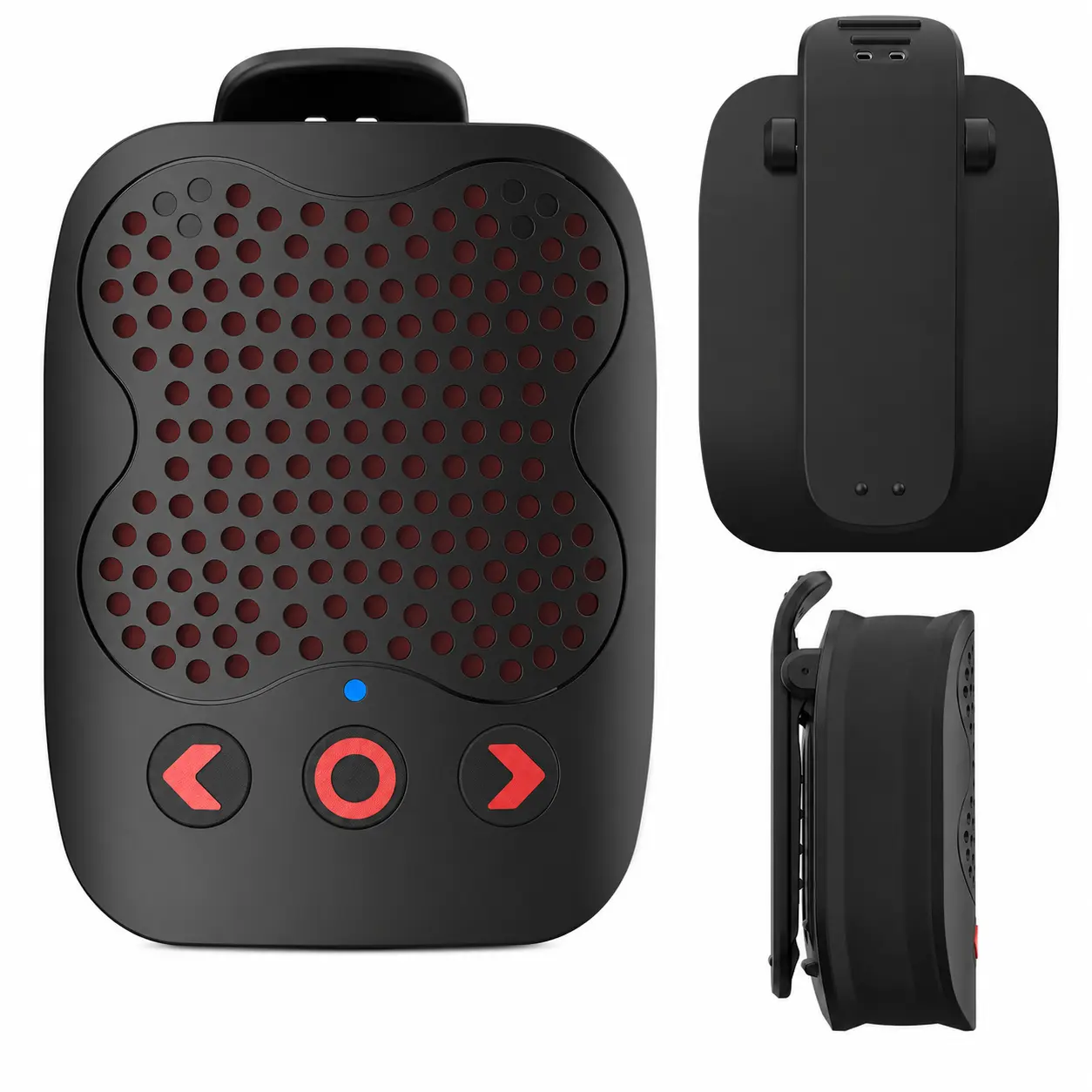 Portable Bluetooth Speaker | TWS Stereo Sound, IPX6 Waterproof, Magnetic Clip-On Wearable Design, Ultra-Light 80g for Outdoor, Travel, Camping & Work