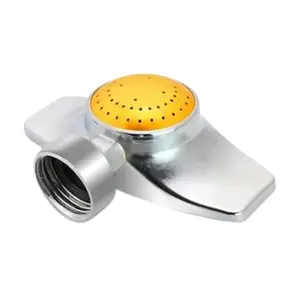 360 Degree Metal Spot Sprinkler,Small Sprinkler Garden for Small Areas Lawn Sprinklers for Yard Circle Pattern with Gentle Water Flow Garden Watering (1, Yellow)