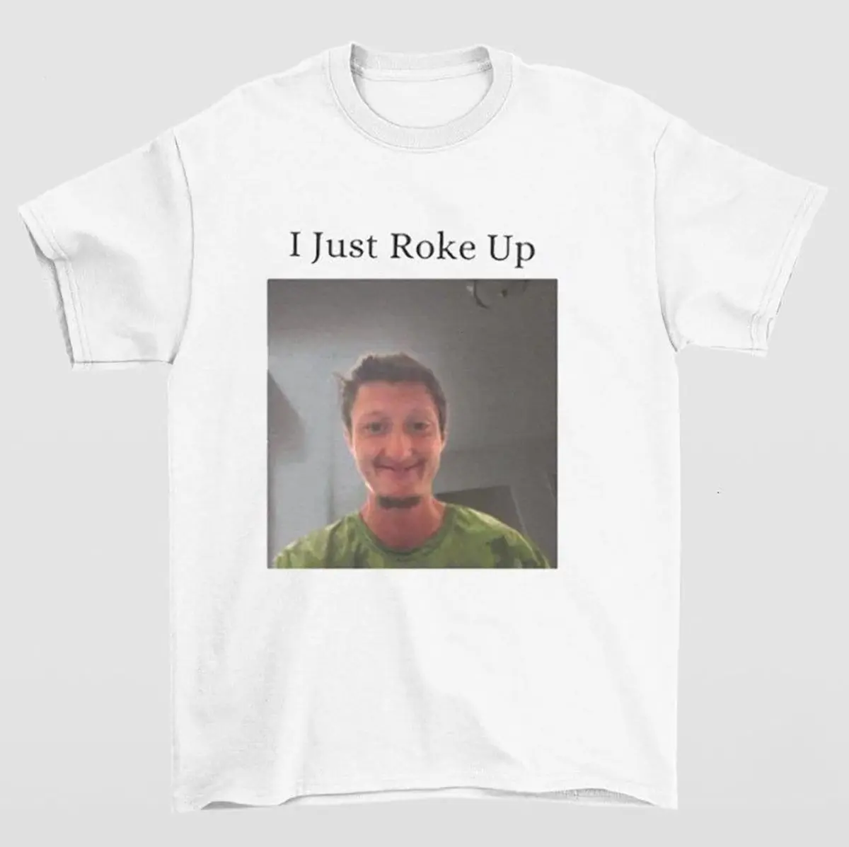 Larson I Just Roke Up Cotton Shirt, Meme Daniel Larson Tee Womenswear Clothing Graphic T-Shirt Unisex Cotton Shirt Party Gift Graphic Tees T-Shirt