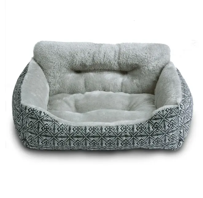 Lounger Pet Bed Small 21” x 17” with Comfortable Design and Soft Fabric for Pets