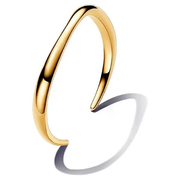 Pandora Organically Shaped Open Bangle 14k gold plating 563310C00-2