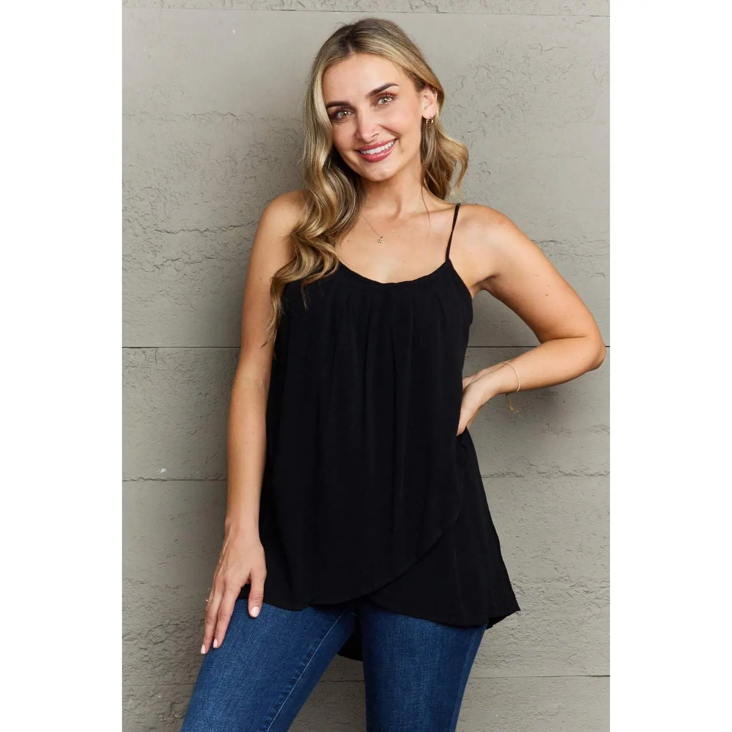 Ninexis Hang Loose Tulip Hem Cami Top