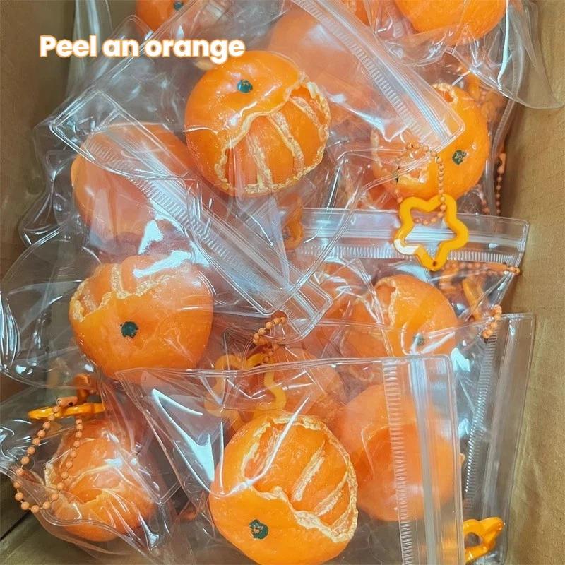 Cute Orange Shaped Squishy Toy, Ultra Soft Squeeze Ball, Slow Rising Sensory Fidget Toy for Stress Relief & Relaxation