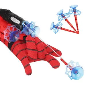 Spider Web & Wrist Launcher Set - 2 Gloved Launchers, 20 Darts, Superhero Cosplay Wrist Toy for Kids, Birthday Gift, Outdoor Action Toy