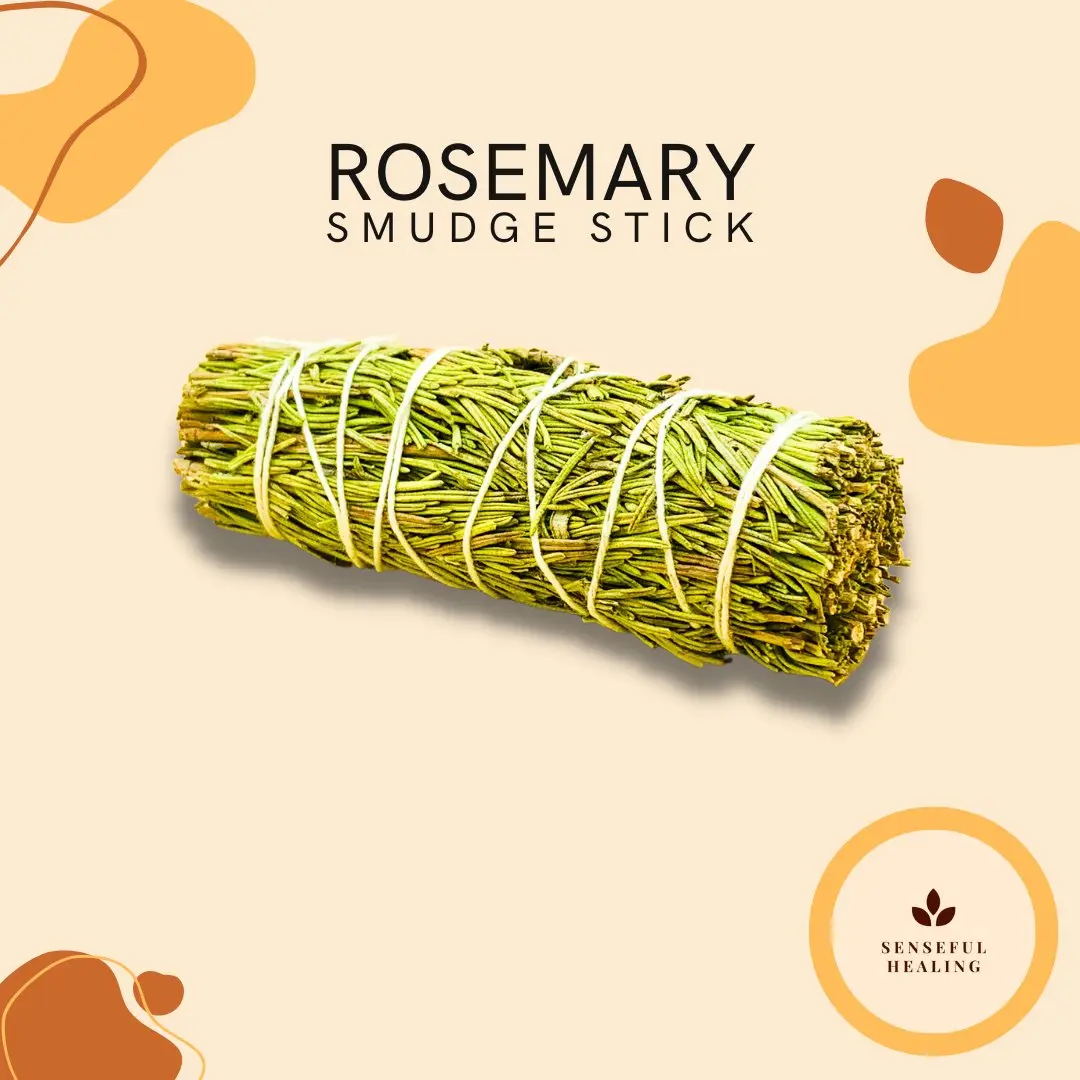 4-Inch Scented Dried Rosemary Herbal Diffuser Sticks, Home Room Fragrance Freshener for Spiritual & Energy Work, Woody Aroma Clears Neg., Invigorates Mind & Body