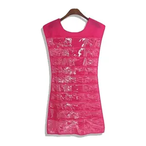 Pink Silhouette Hanging 36 Pocket Hair Accessory Organizer