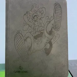 Gamegenic LASER GEAR 5 LUFFY GRENINJA Binder Holds 180 Sleeved Cards 4 Pocket Pages Side Loading Trading Card Album