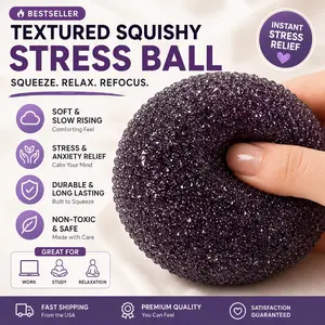Cool Mousse Filled Squishy Stress Ball with Sand-like Touch Ice Cream Scented Sensory Toy for Kids Adults Summer Stress ReliefThis slow-rising "malt ball" hand gripper is perfect for use in the office, during study sessions, or simply for relaxation.