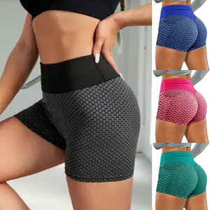 2026 NEW Women Workout Booty Shorts Scrunch Butt Lifting Yoga Shorts High Waist Sports Textured Leggings Anti Cellulite fitness legging