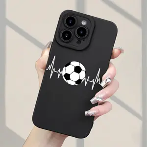 TPU Smartphone Case, Innovative Football Design Protective Cellphone Accessory - Handheld Shell for iPhone 11, 12, 13, 14, 15, 16, 17 Pro Max Air Plus