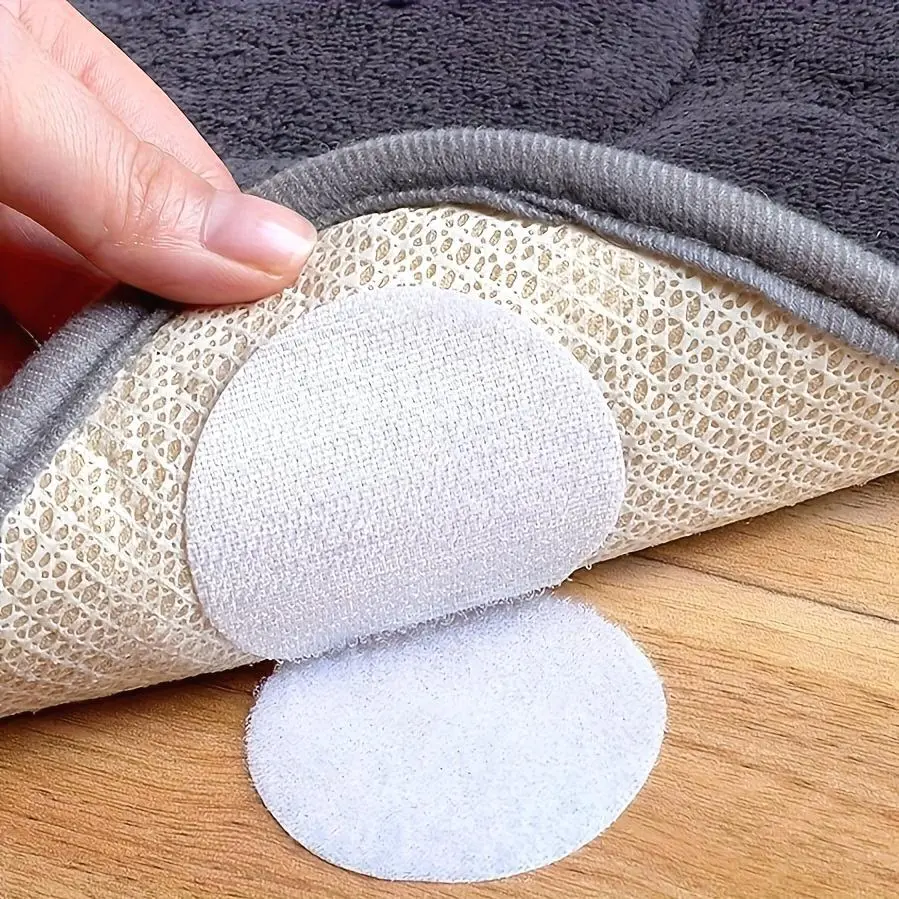 25 Pairs 50pcs Heavy Duty Anti-Slip Gripper Pads - Anti-Slip Flooring, Mattress, Sofa, Furniture Protection Pads for Home, Office, Gym, Hotel. Strong Adhesive Backing, Easy to Remove Without Residue. Reusable And Cost-Effective Solution