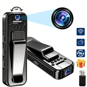 Wireless Portable Camera with 180° Rotating Lens and Night Vision Portable Sport DV Camcorder for Travel Vlogging Cycling Hiking Outdoor Adventures Video Recording Camera