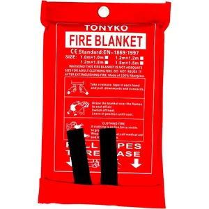 Fiberglass Fire Blanket for Emergency Surival, Flame Retardant Protection and Heat Insulation with Various Sizes