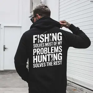 Fishing Solves Most of My Problems Hunting Solves The Rest Shirt – Funny Outdoor Fisherman & Hunter Gift – T-Shirt, Sweatshirt, Hoodie Print Tee