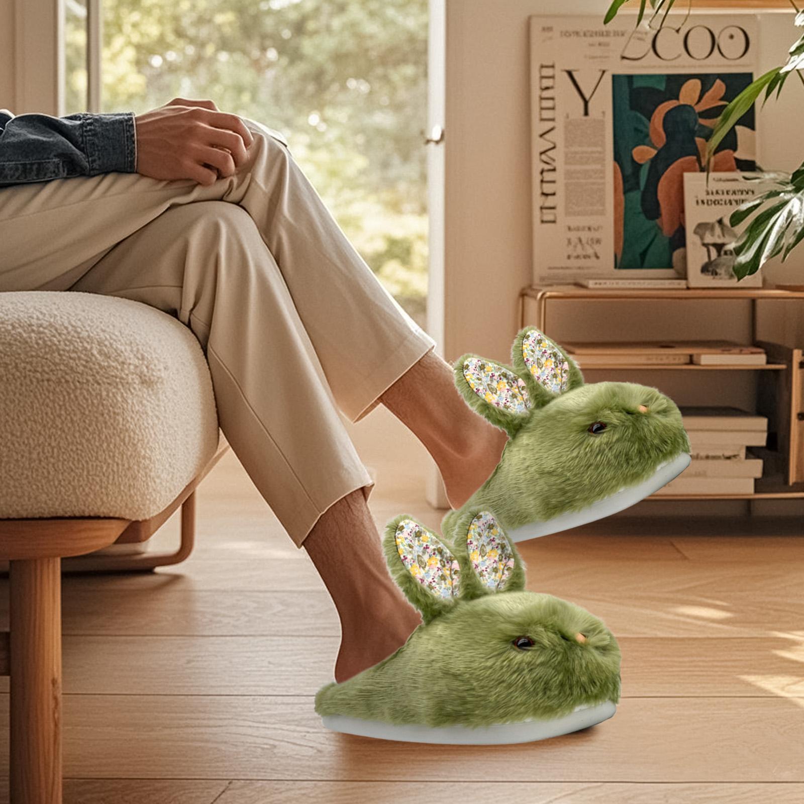 Bunny Slippers for Women Men Cute Plush Rabbit Fuzzy Slippers Soft Fluffy Animal Winter Warm Indoor House Slippers Shoes Footwear Foam Girl Warm Soft Fuzzy Upper Fleece Lining Non-slip Sole Memory Foam Insole Best Gift Bunny Slippers for Women Men Cute Plush Rabbit Fuzzy Slippers Soft Fluffy Animal Winter Warm Indoor House Slippers Shoes Footwear Foam Girl Warm Soft Fuzzy Upper Fleece Lining Non-slip Sole Memory Foam Insole Best Gift