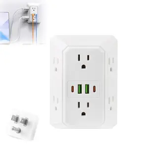 Quick Change Surge Protector- 4 USB & 2 AC Outlets, ETL Safety | Wall Charger for iPhone, Samsung, PS5, Cameras, Home Office